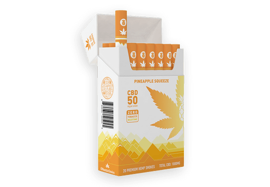 MOUNTAIN Smokes 20-Pack Pineapple Squeeze 50mg CBD Hemp Smokes