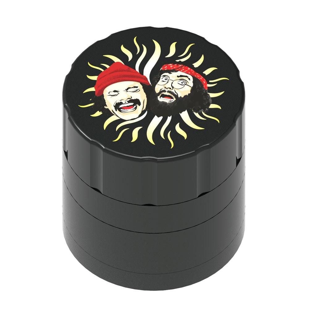 Cheech and Chong Up in Smoke Grinder Black Up In Smoke 40th Anniversary 53mm 4-Piece Grinder