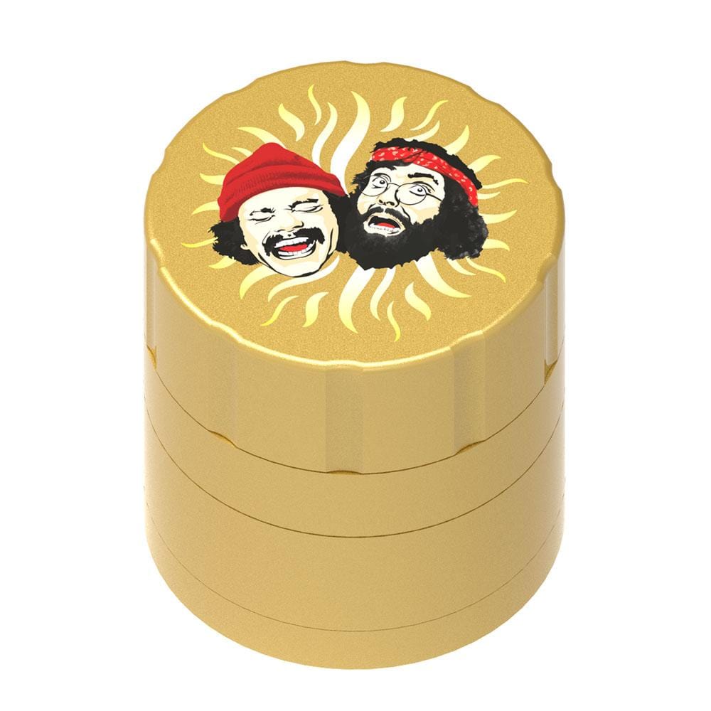 Cheech and Chong Up in Smoke Grinder Gold Up In Smoke 40th Anniversary 53mm 4-Piece Grinder