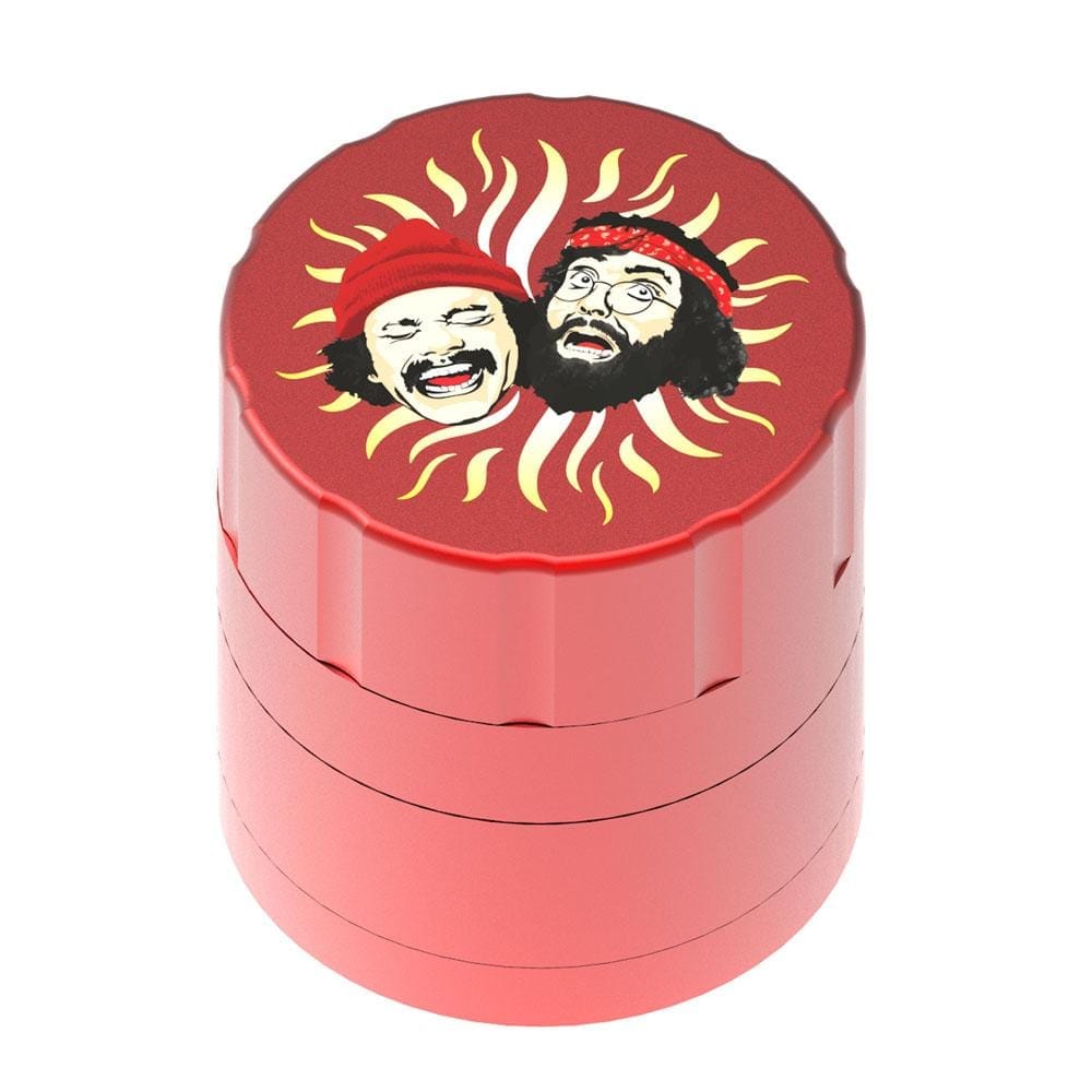Cheech and Chong Up in Smoke Grinder Red Up In Smoke 40th Anniversary 53mm 4-Piece Grinder