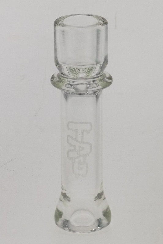 TAG Hand Pipe Wavy Engraved Logo - Clear .01 TAG - 3.25" Chillum