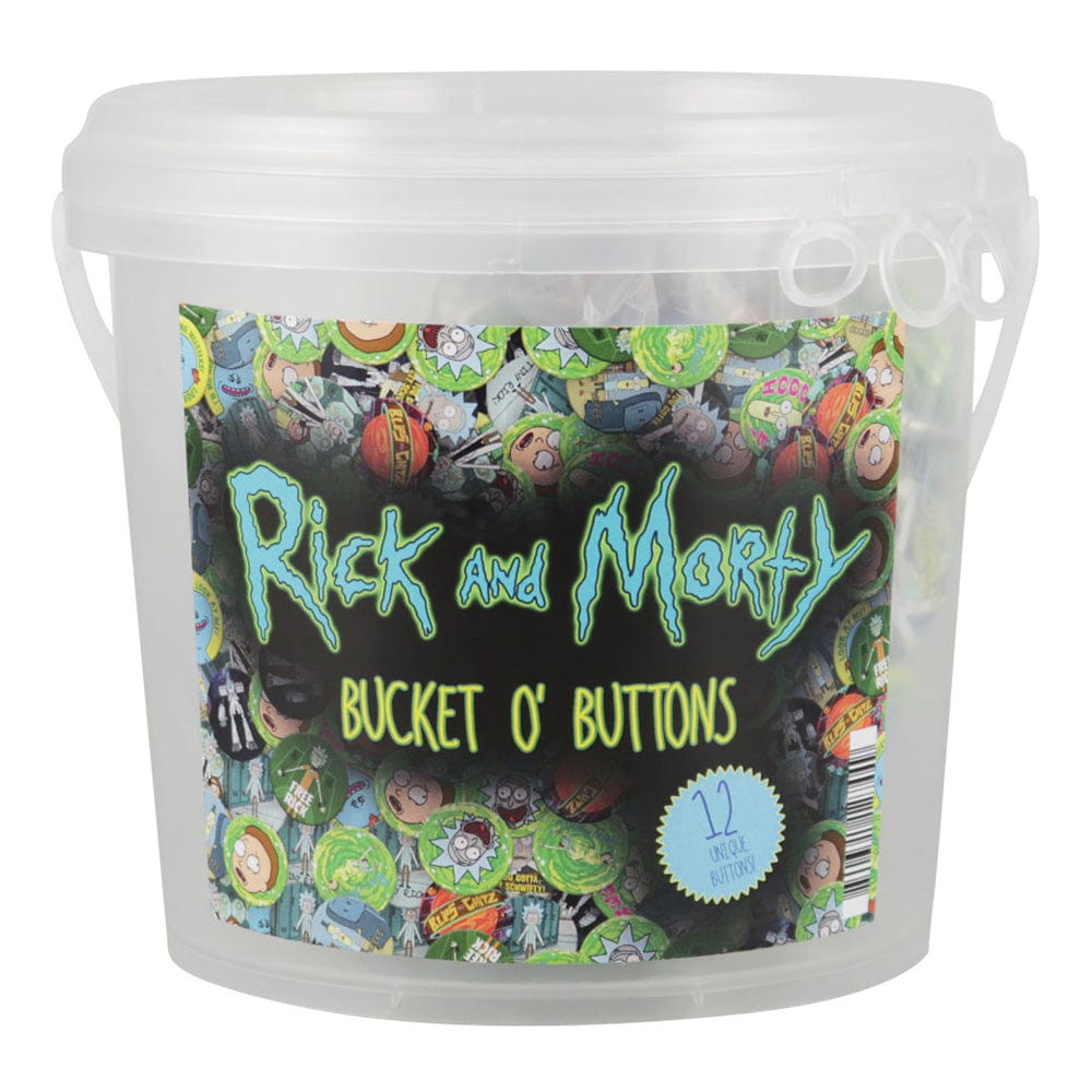 Gift Guru Rick and Morty 143 Piece Assorted Pinback Buttons