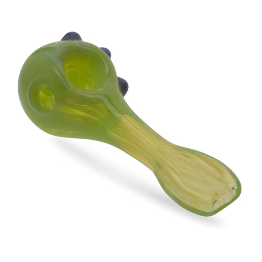 Medusa Customs Smoking Pipes Medusa Customs Slyme Green w/ Purple Beads