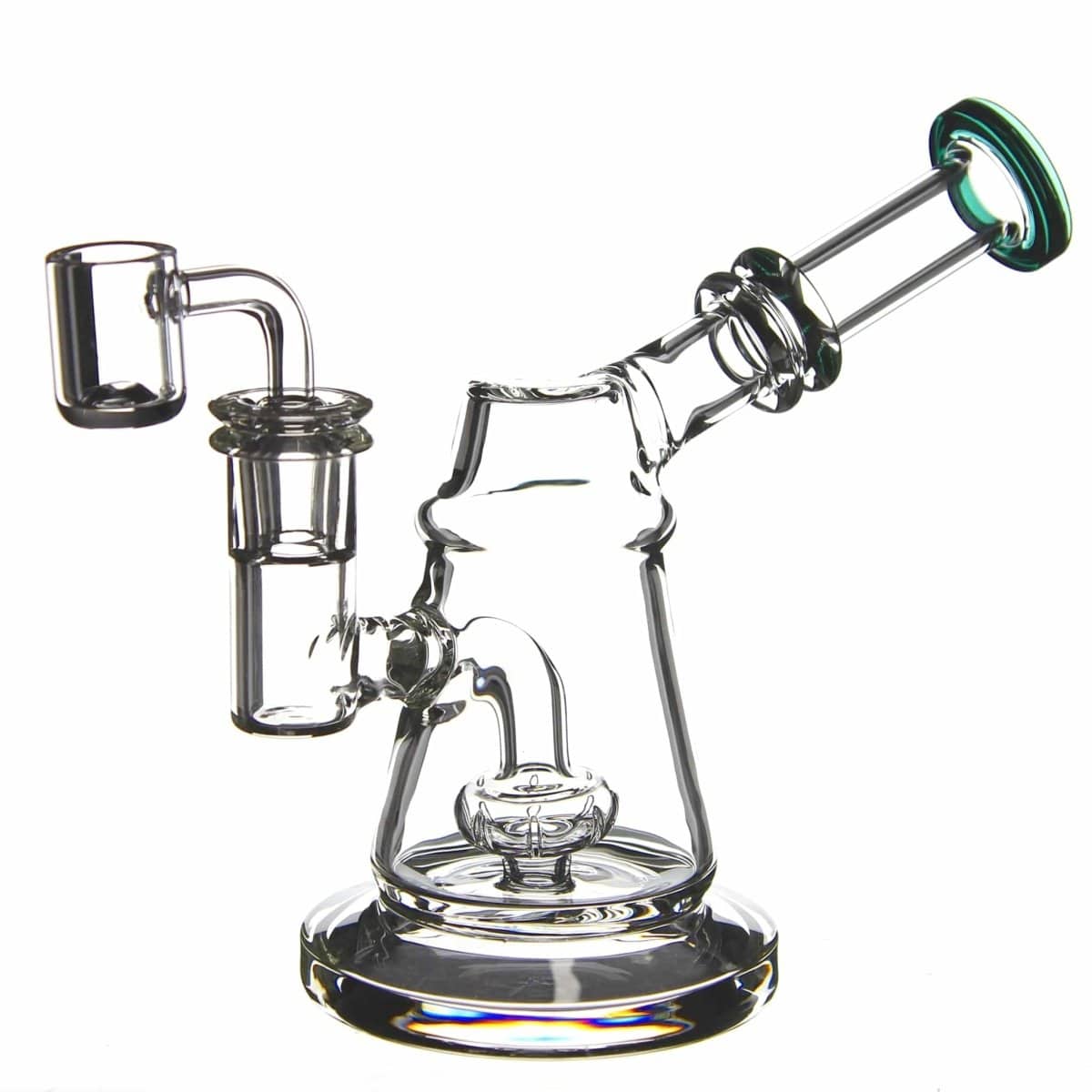 Benext Generation Glass Teal Cone Scope Dab Rig