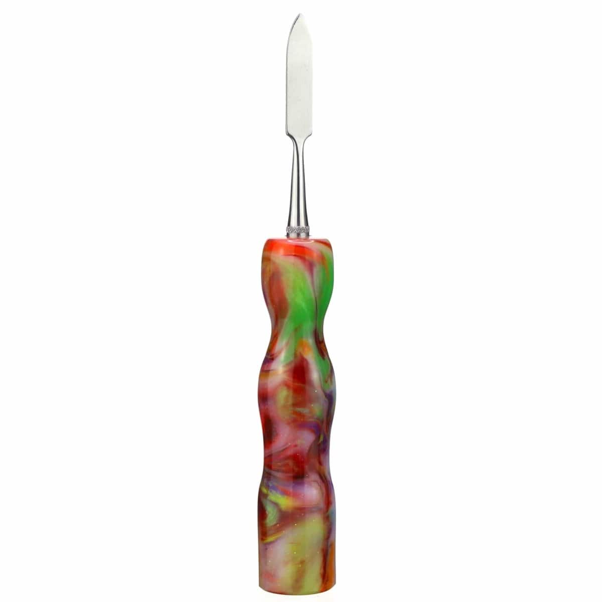 Galactic Crafts Accessory Design 1- Pointed Red Crayon Swirl Resin Dab Tool