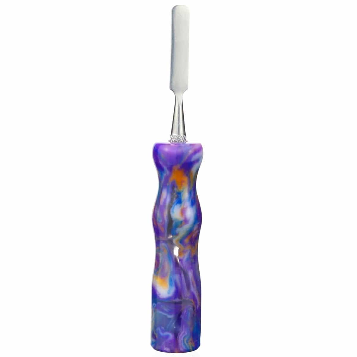 Galactic Crafts Accessory Design 4- Flat Purple Crayon Swirl Resin Dab Tool
