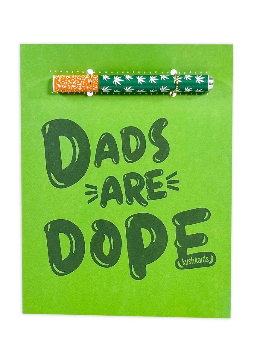 KushKards One Hitter Kard 💚 Dope Dad Cannabis Greeting Card