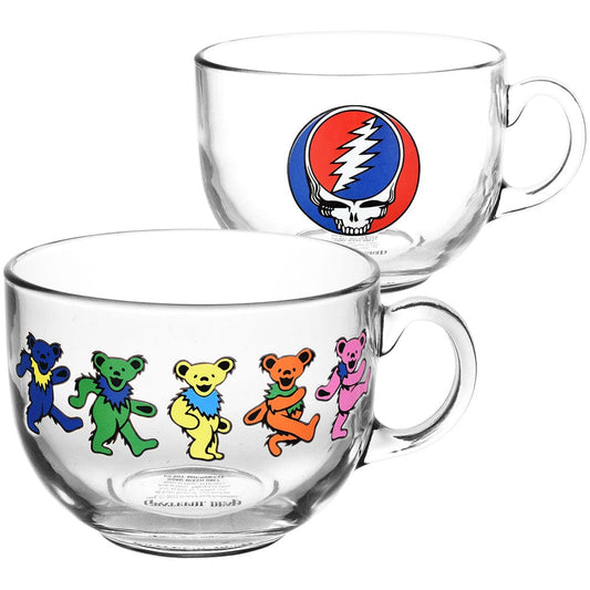 Gift Guru Grateful Dead Glass Soup Mug | 22oz