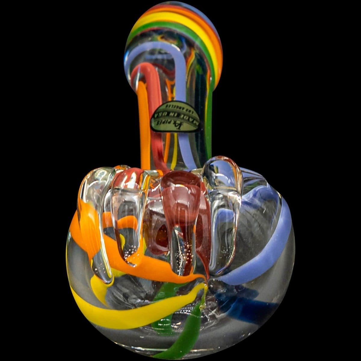 LA Pipes Hand Pipe "Rainbow Ripper" Spoon Hand-Pipe