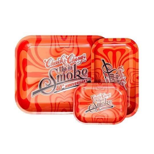 Cheech and Chong Up in Smoke Rolling Tray Up In Smoke 40th Anniversary Red Tray