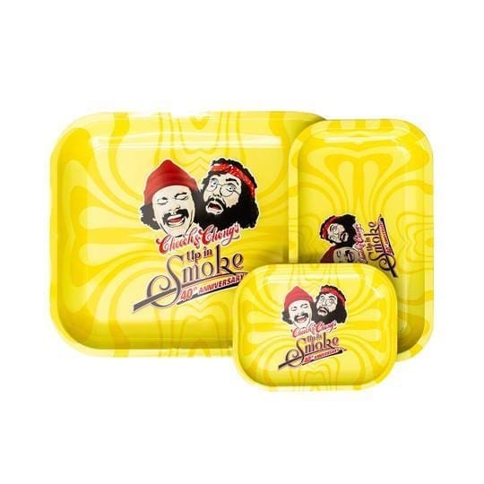 Cheech and Chong Up in Smoke Rolling Tray Up In Smoke 40th Anniversary Yellow Tray