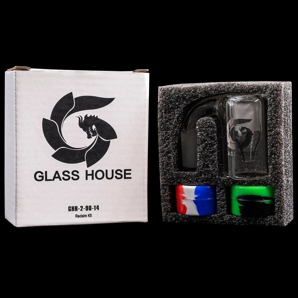 Glasshouse Smoking Accessory Glasshouse Quartz Reclaim Kit with 2x Silicone Dish
