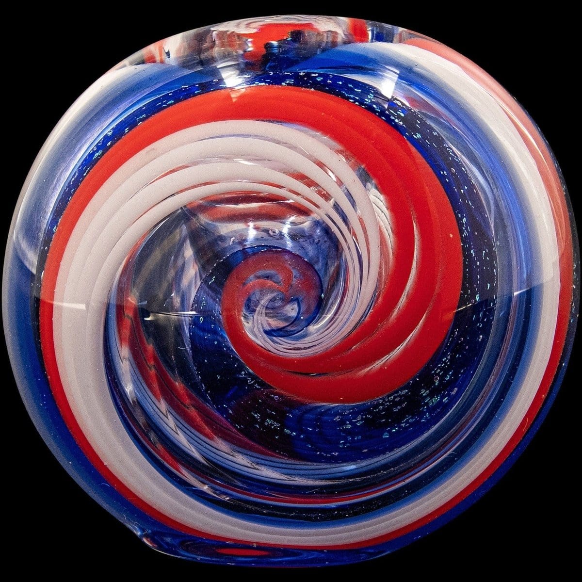 LA Pipes Hand Pipe "Stars and Stripes" Glass Spoon Pipe