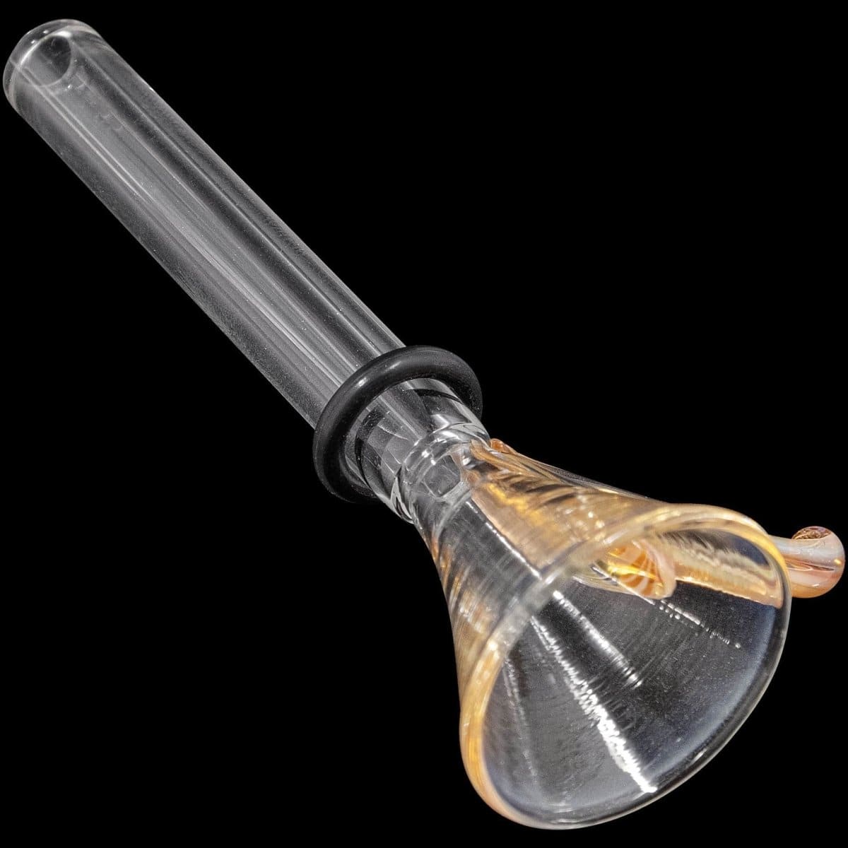LA Pipes Smoking Accessory 9mm Funnel Slide Bowl with Handle for Pull-Stem Bongs