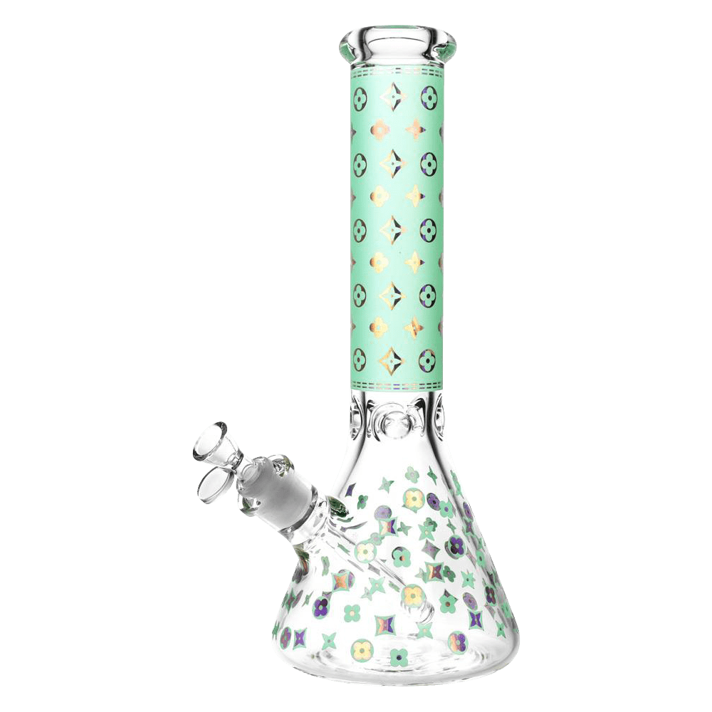Smoke Cartel Water Pipe Designer Floral Diamond Print Bong