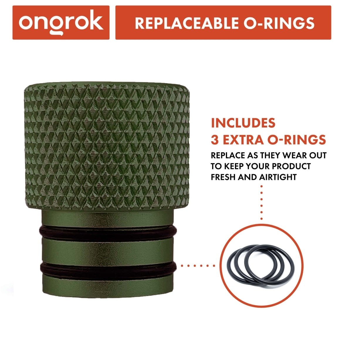 ONGROK EDC Green Premium Storage Tube | Single