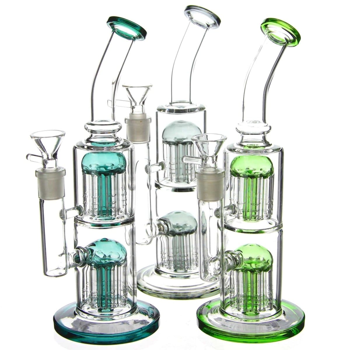 Benext Generation Glass Double Jammer Tree Perc Bong
