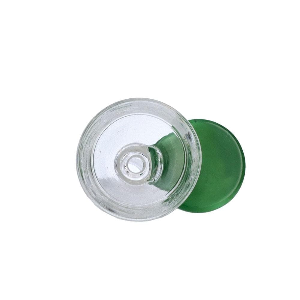 Famous Brandz Bong Bowl Milky Green 14mm Male Glass Bowl with Handle