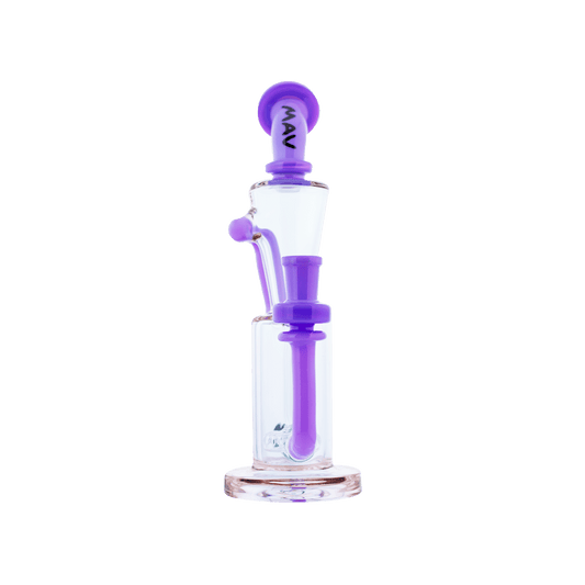 MAV Glass Dab Rig Purple Echo Park Recycler Rig