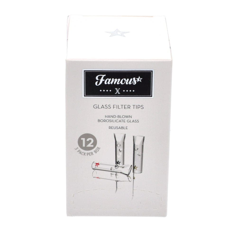 Famous Brandz Accessory Famous X Glass Filter Tips 36-Pack