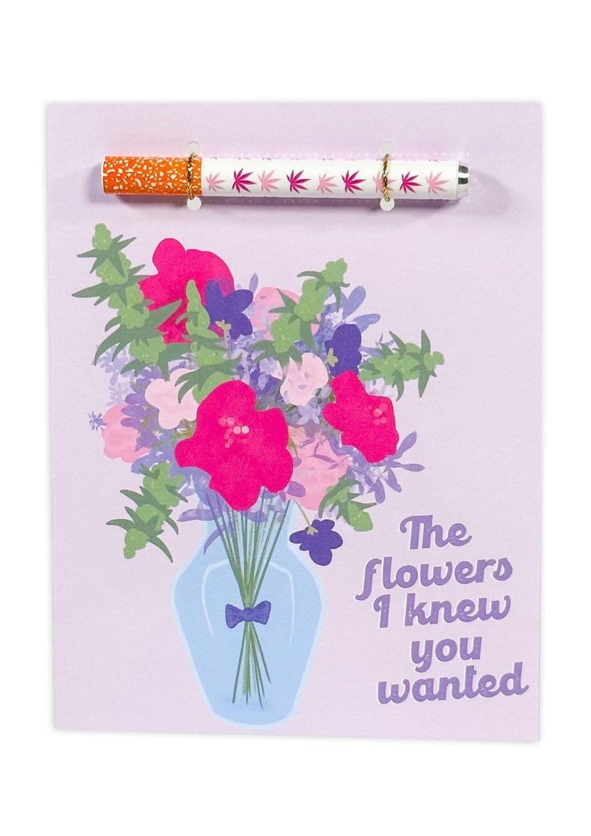 KushKards Greeting Cards One Hitter Kard 💐 Flowers Cannabis Greeting Card