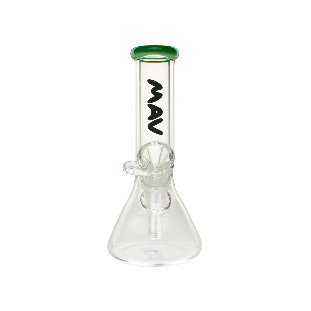 MAV Glass Bong Forest 8" Color Top Mini Beaker Bong B388FOREST