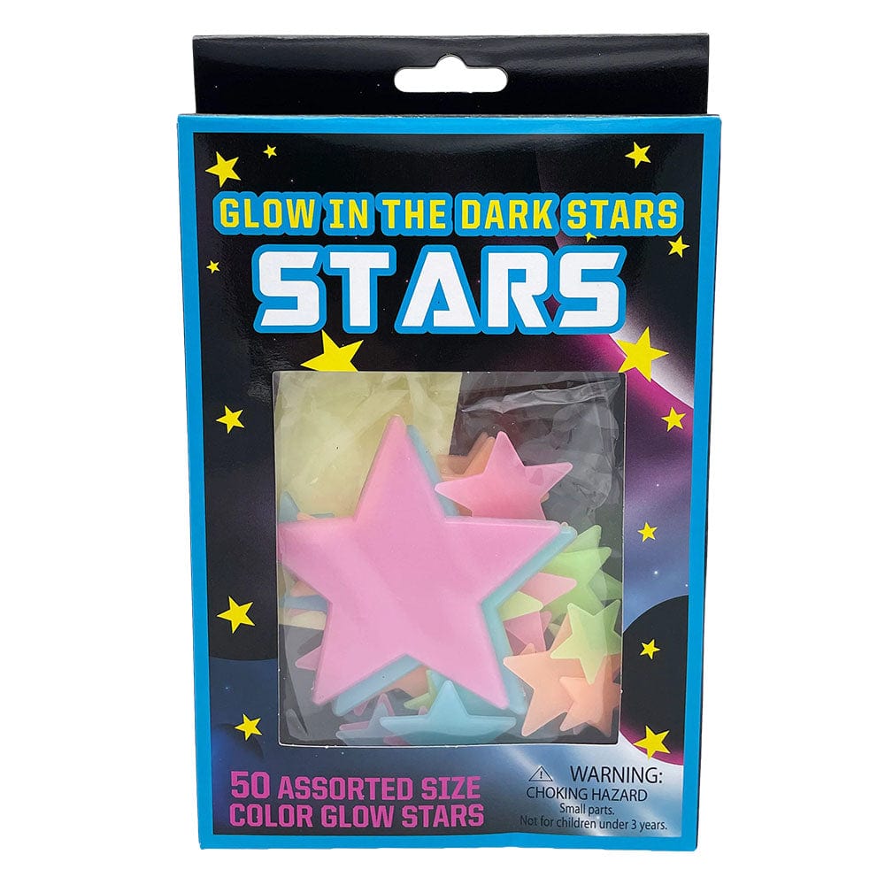 Gift Guru Stars | Glow Wall Stickers - 50pk/Assorted Colors