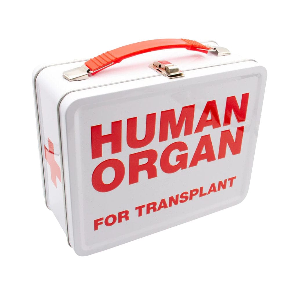 Gift Guru Human Organ Transplant Metal Lunch Box Travel Case