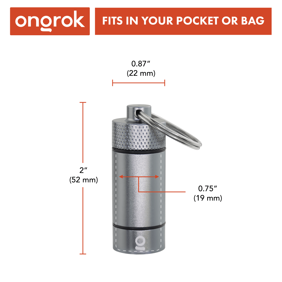 ONGROK USA Small Storage Keychain