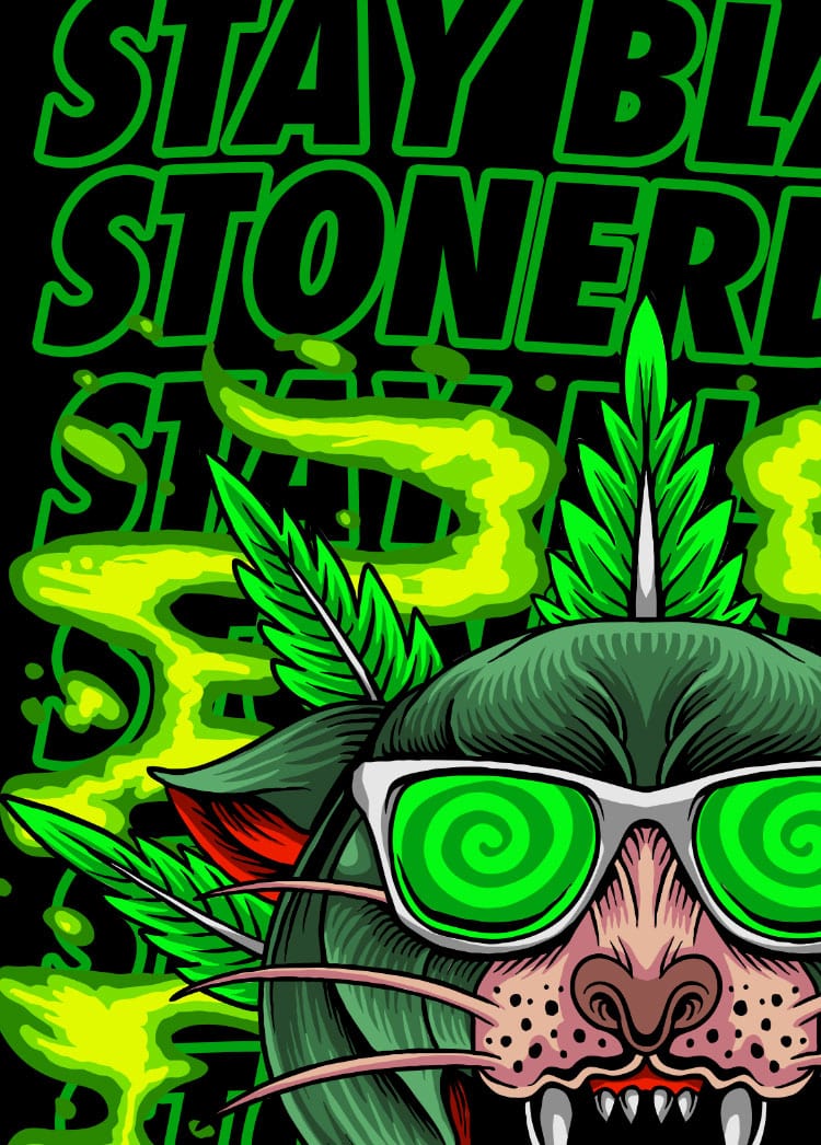 StonerDays Clothing Greenz Panther Tee