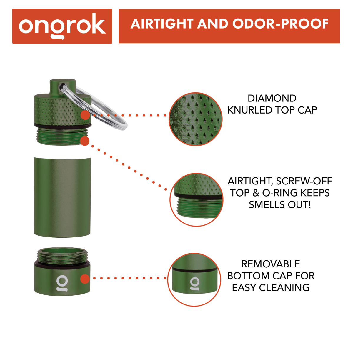 ONGROK USA Small Storage Keychain