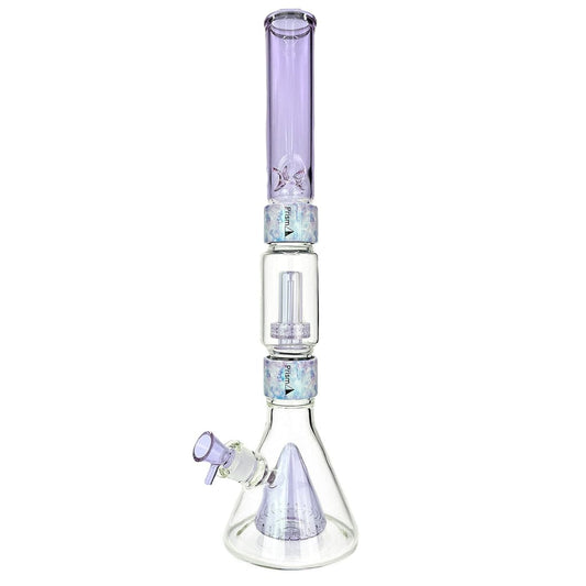 Prism Tie Dye/Grape Jolly Rancher PERCOLATED BEAKER DOUBLE STACK