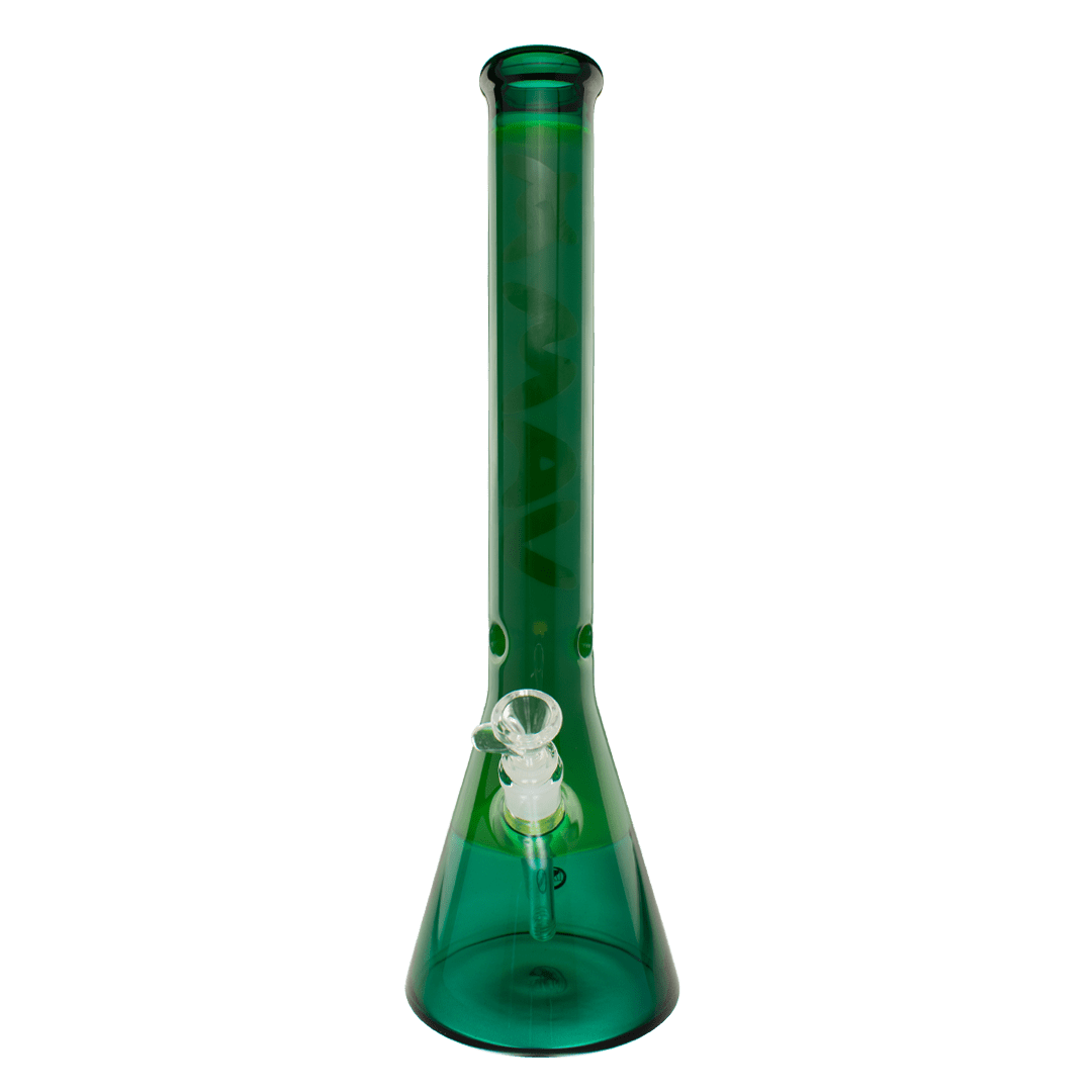 MAV Glass Bong forest and teal 18" Color Float Beaker Bong