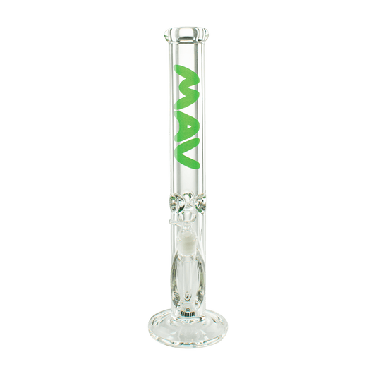 MAV Glass Bong Green 18" x 9mm Straight Tube