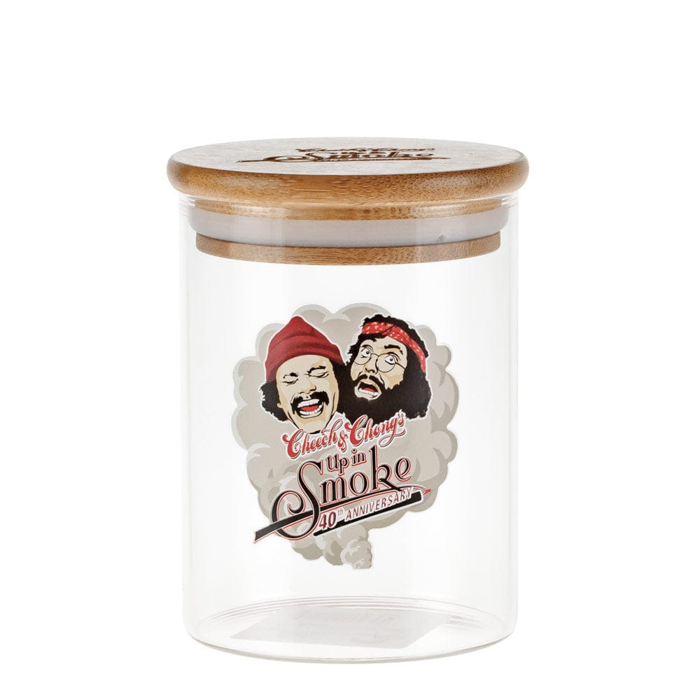 Cheech and Chong Up in Smoke Pop-Top Jar Medium Up In Smoke 40th Anniversary Heads in the Clouds Stash Jar