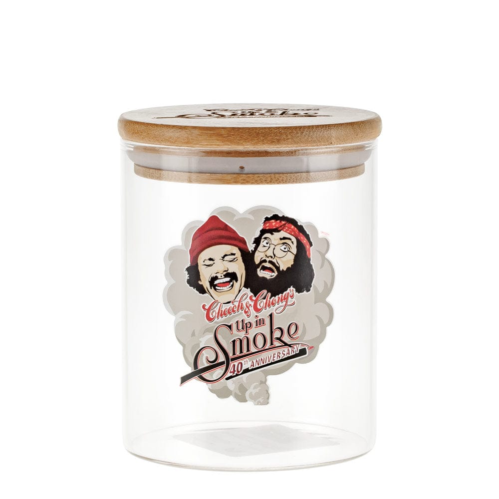 Cheech and Chong Up in Smoke Pop-Top Jar Large Up In Smoke 40th Anniversary Heads in the Clouds Stash Jar