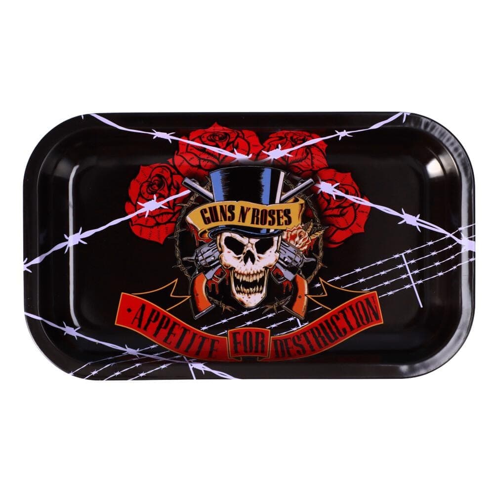 Guns N Roses Rolling Tray Medium Barbed Wire Rolling Tray