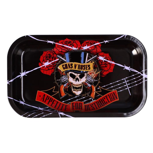 Guns N Roses Rolling Tray Medium Barbed Wire Rolling Tray