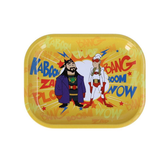 Jay and Silent Bob Rolling Tray small Bluntman & Chronic Superhero Rolling Tray H5769