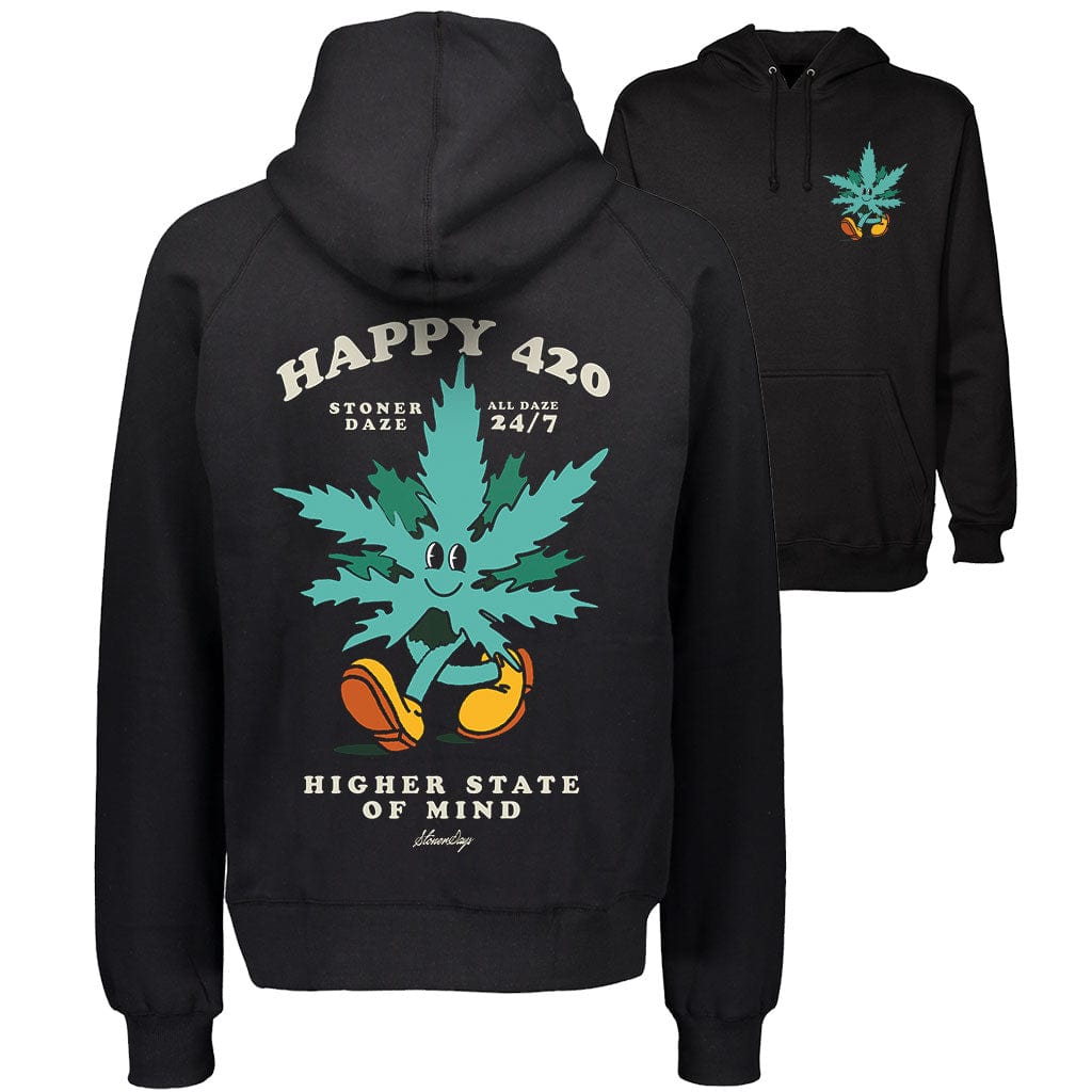 StonerDays SMALL Happy 420 Hoodie