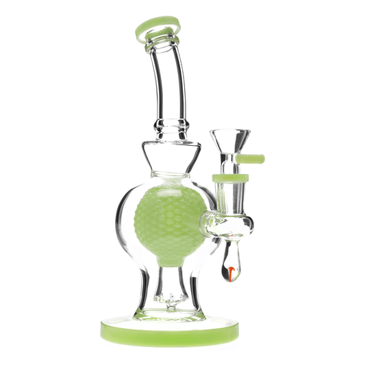 HB King Water Pipe HB King 7" Grid Globe Perc Water Pipe