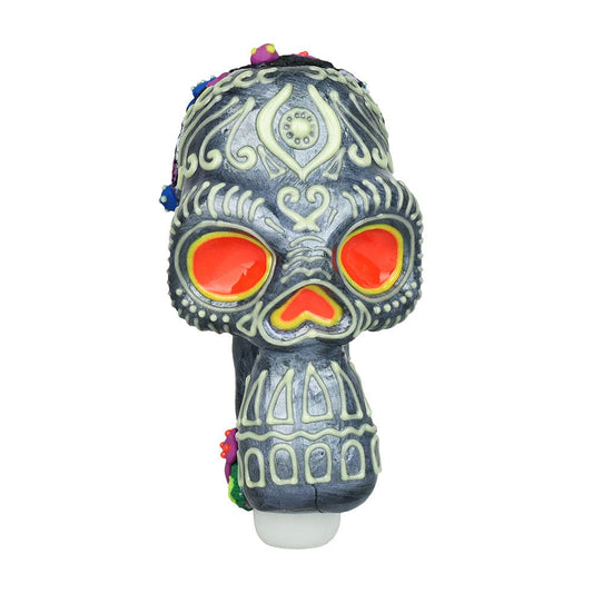 Gift Guru Hand Pipe Pulsar Voodoo Skull Spoon Pipe - 5.5"