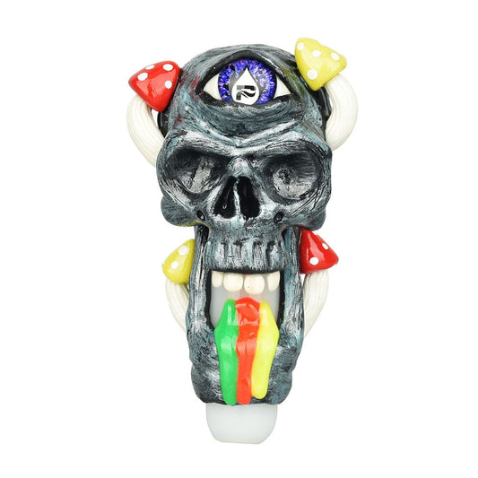 Gift Guru Pulsar Rainbow Puking Skull Spoon Pipe - 5.5"