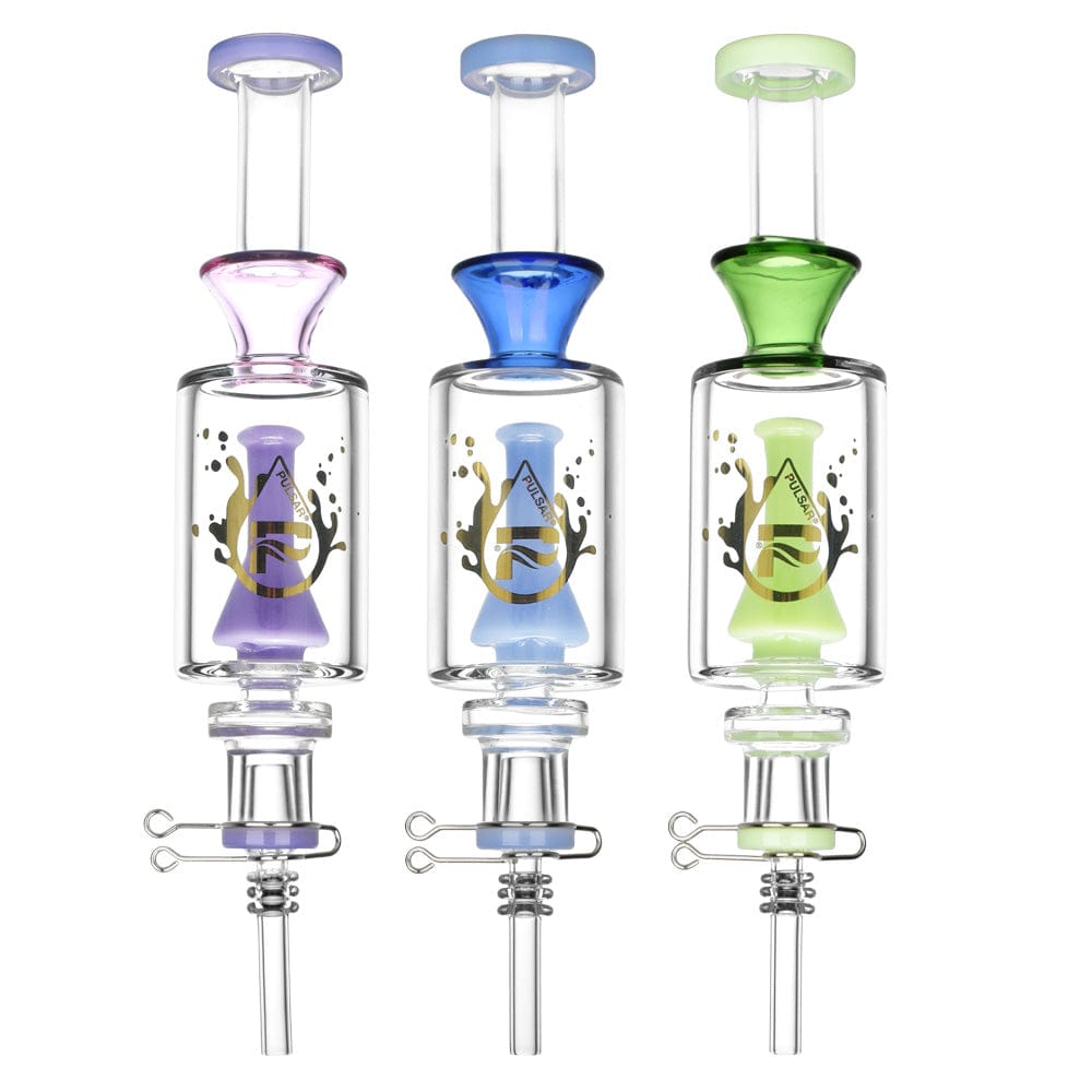 Gift Guru Pulsar Beaker Perc Vapor Vessel 2.0 w/ Quartz Tip | 8.5" | 14mm F