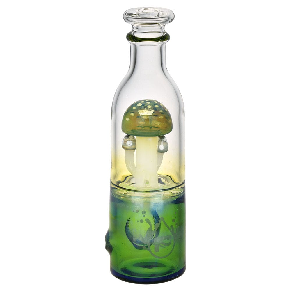 Gift Guru Green Pulsar Fungi Trio in Bottle Hand Pipe | 5.5"