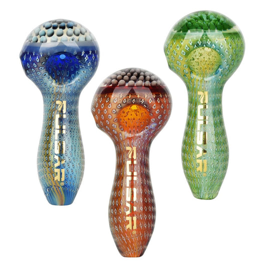 Gift Guru Hand Pipe Pulsar Mystic Bubble Matrix Spoon Pipe | 3.75"