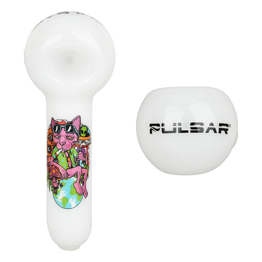 Pulsar Hand Pipe Chill Cat Artist Series Spoon Pipe