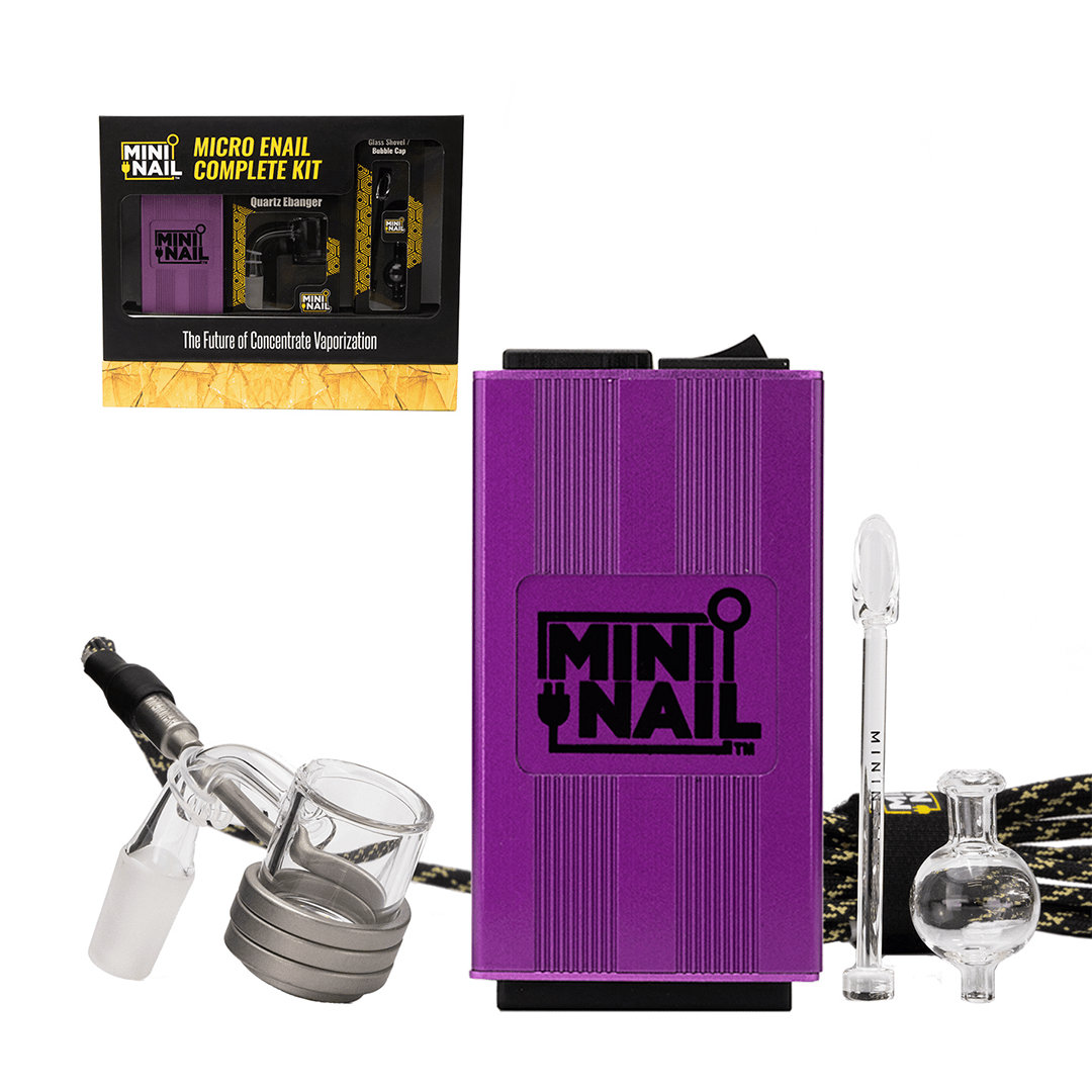 Mini Nail LLC E-Nail Purple MiniNail Quartz Banger Enail Kit