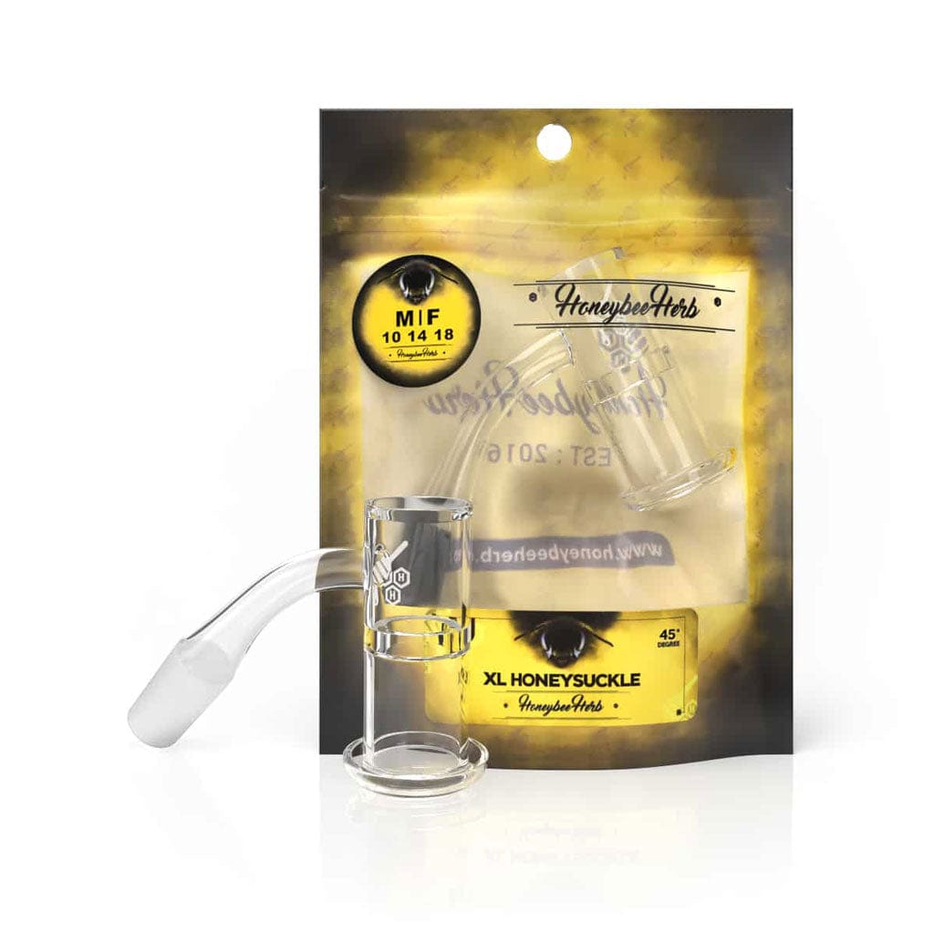Honeybee Herb Quartz Nail HONEYSUCKLE XL QUARTZ BANGER - 45° DEGREE | YL