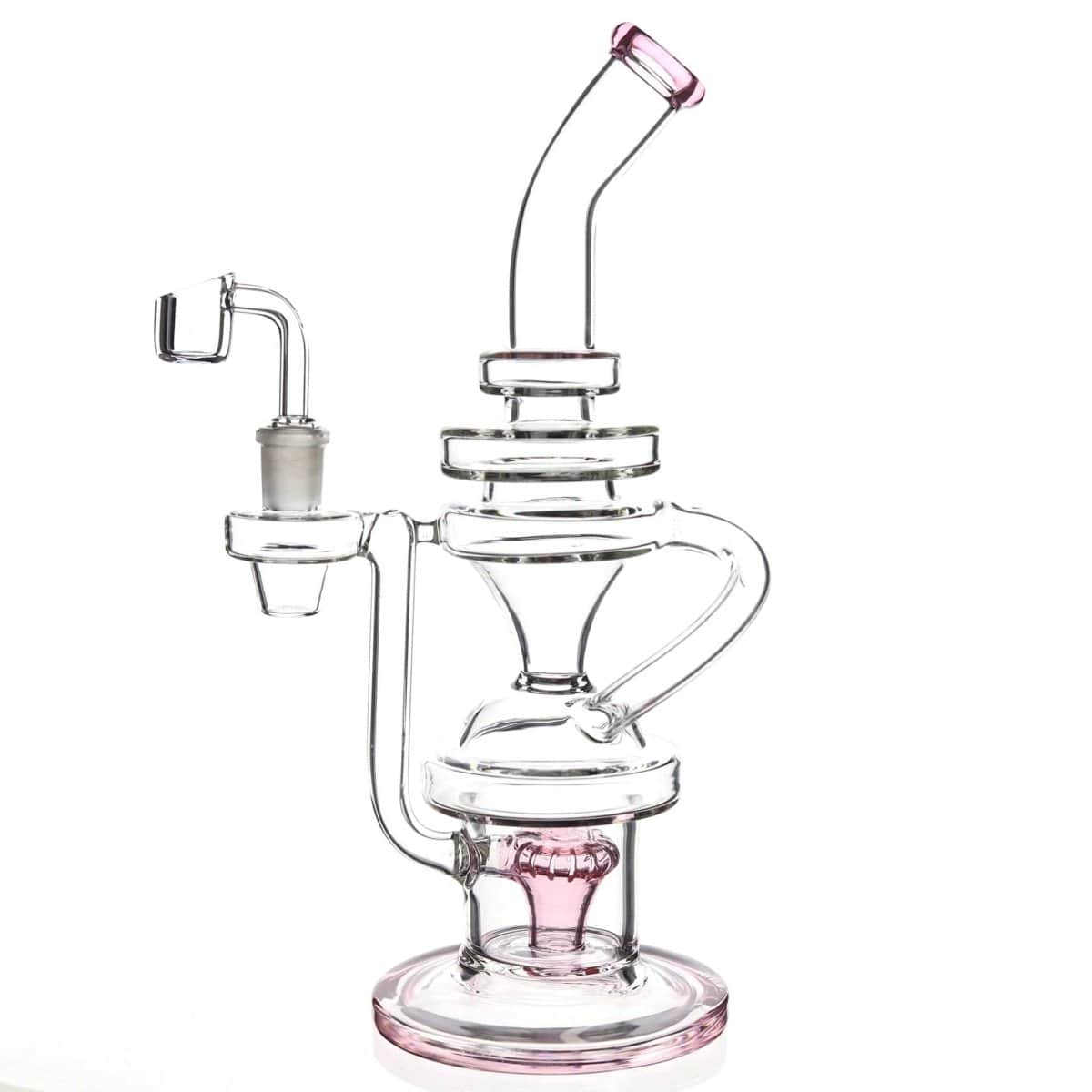 Lotus Glass Pink The Hydrant Recycler Dab Rig